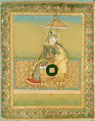 Tamerlan (1336-1404) aus einem Album mit Porträts der Mogul-Kaiser, 1774